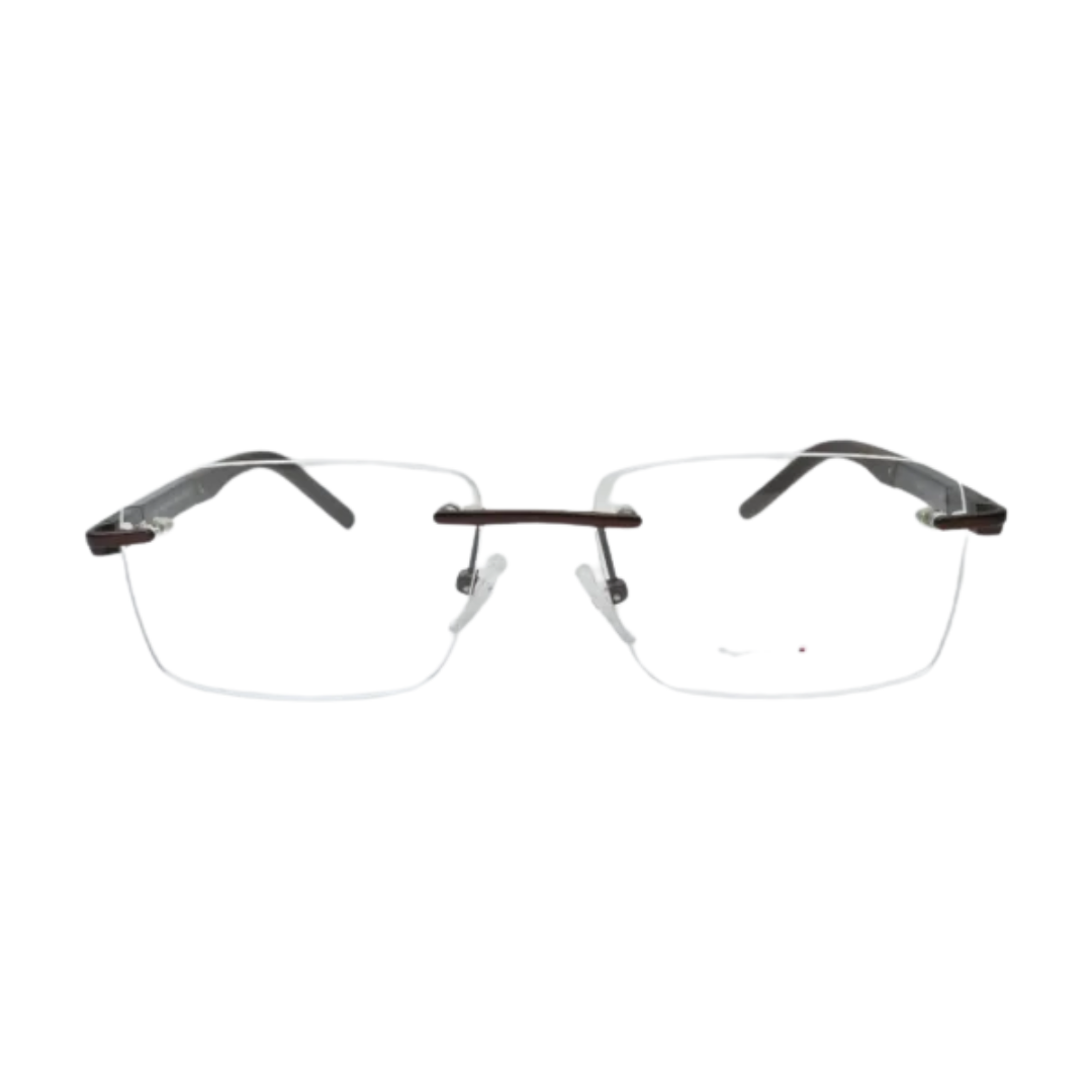 Brown Rimless Glasses 6449