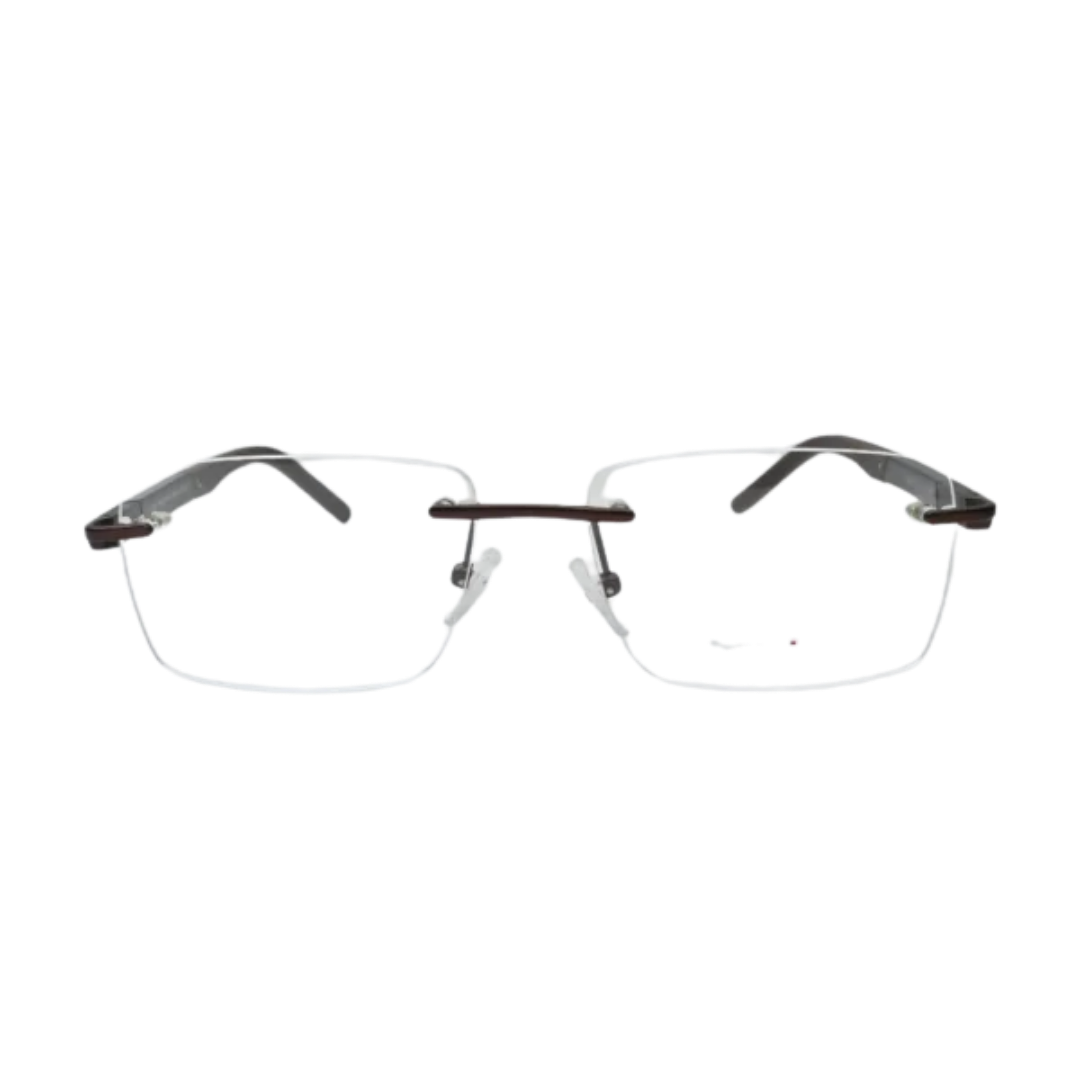 Brown Rimless Glasses 6449