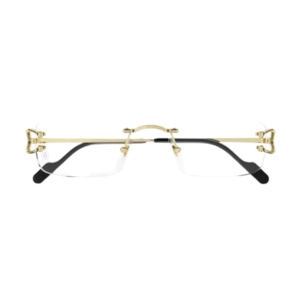 Cartier Santos de Cartier CT0479O 001 Gold Rimless Eyeglasses