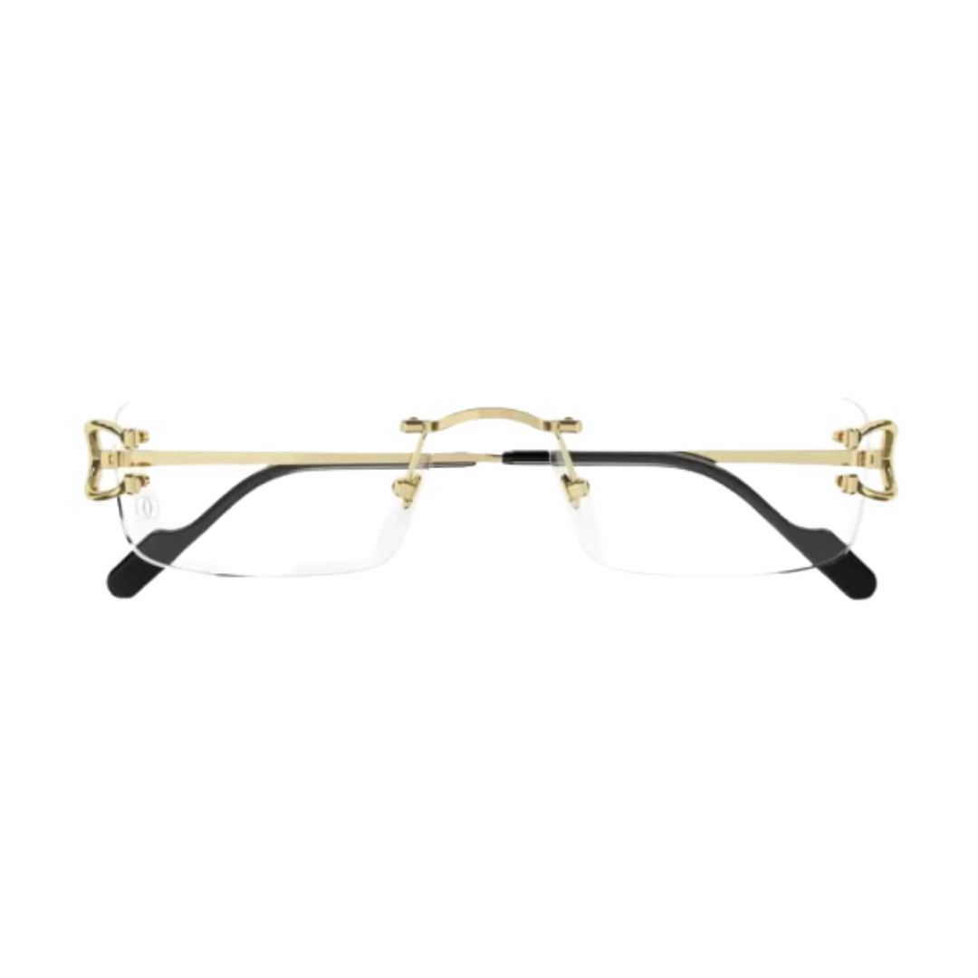 Cartier C Decor CT0344O 001 Gold Rimless Eyeglasses