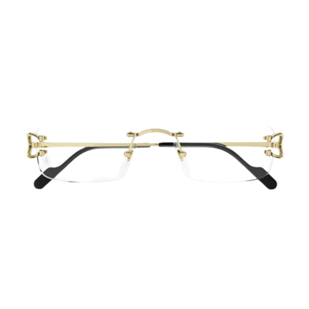 Cartier C Decor CT0344O 001 Gold Rimless Eyeglasses