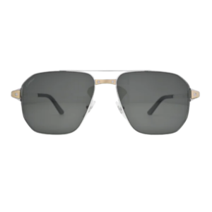 Cartier CT0424S001 Silver Pilot Men’s Sunglasses