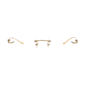 Cartier Panthere de Cartier CT0061O 002 Gold Rimless Eyeglasses
