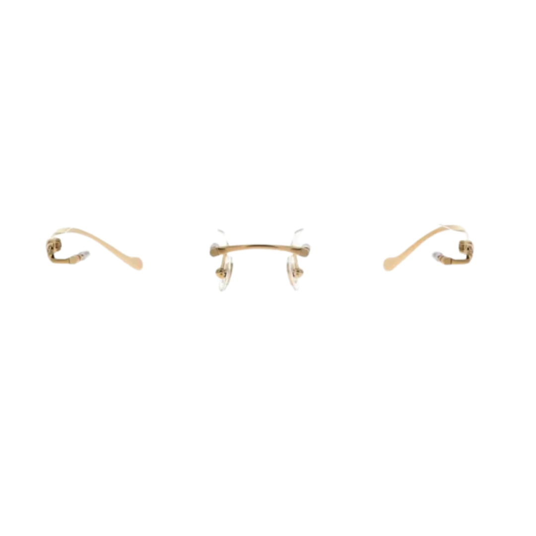 Cartier Panthere de Cartier CT0061O 002 Gold Rimless Eyeglasses