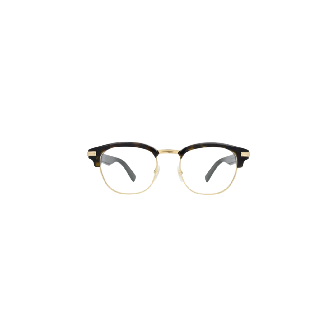 Cartier Premiere de Cartier CT0496O 002 Havana Browline Eyeglasses