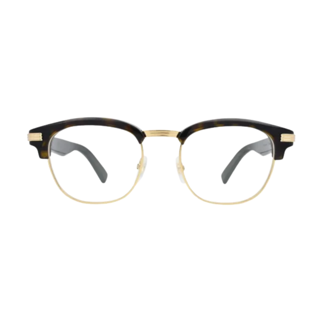 Cartier Premiere de Cartier CT0496O 002 Havana Browline Eyeglasses