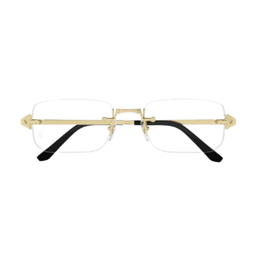 Cartier Santos de Cartier CT0479O 001 Gold Rimless Eyeglasses