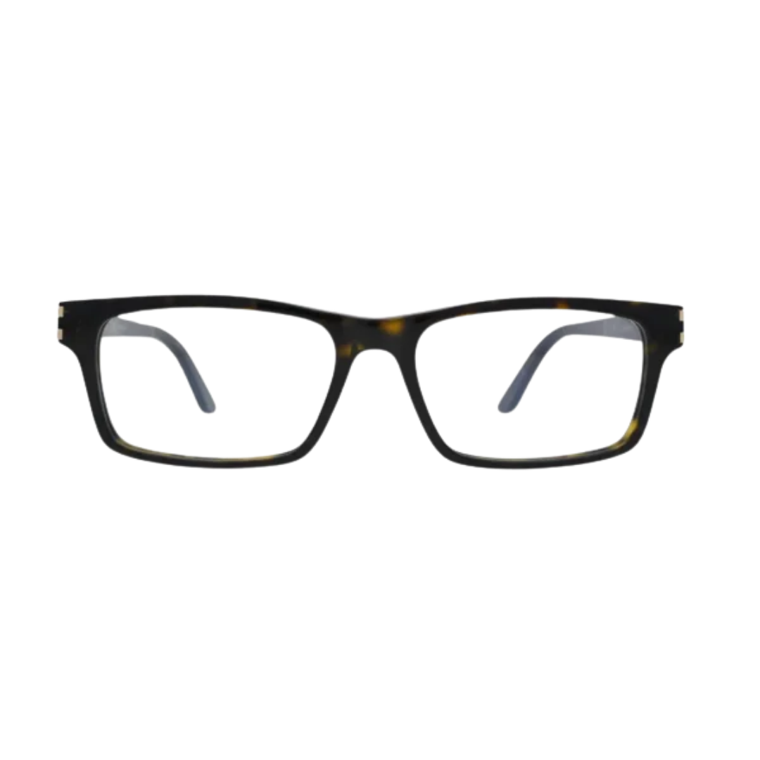 Cartier Signature C de Cartier CT0005O 005 Havana Rectangular Eyeglasses