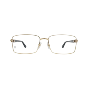 Cartier Signature C de Cartier CT0520O 001 Gold Rectangular Eyeglasses