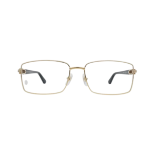 Cartier Signature C de Cartier CT0520O 001 Gold Rectangular Eyeglasses