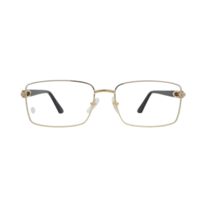 Cartier Signature C de Cartier CT0520O 002 Gold Rectangular Eyeglasses