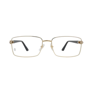Cartier Signature C de Cartier CT0520O 002 Gold Rectangular Eyeglasses