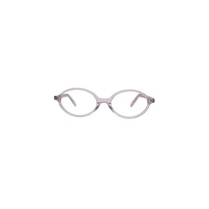 Transparent pink round frame women