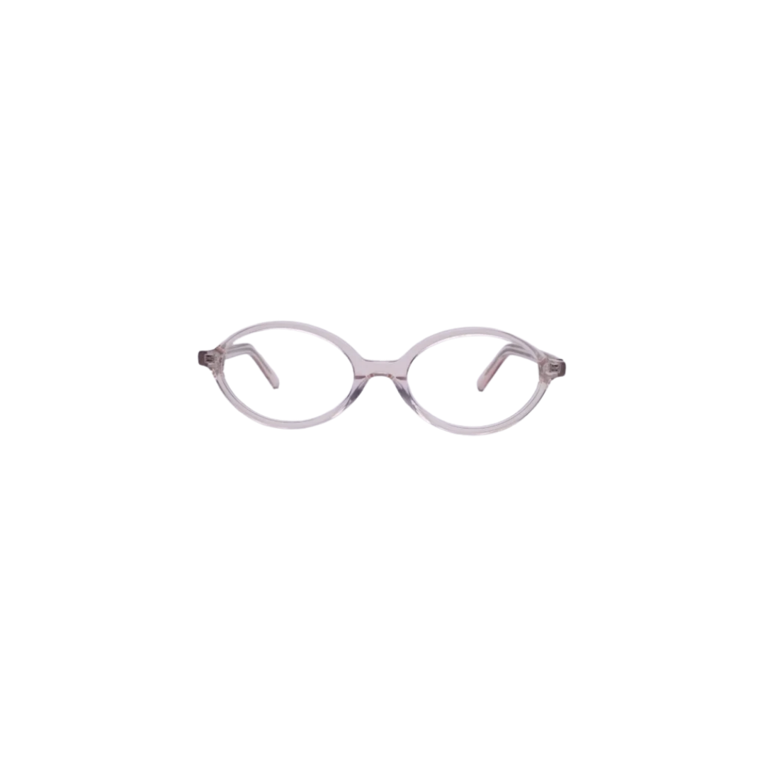 Clear round eyeglass frame for women