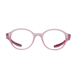Kids Pink Round Glasses with Strap Support Flexible Secure Fit Frame