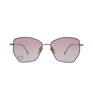 Kids Rimless Gold Rectangular Sunglasses