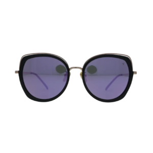 Kids Rimless Gold Rectangular Sunglasses with C-Decor Hardware