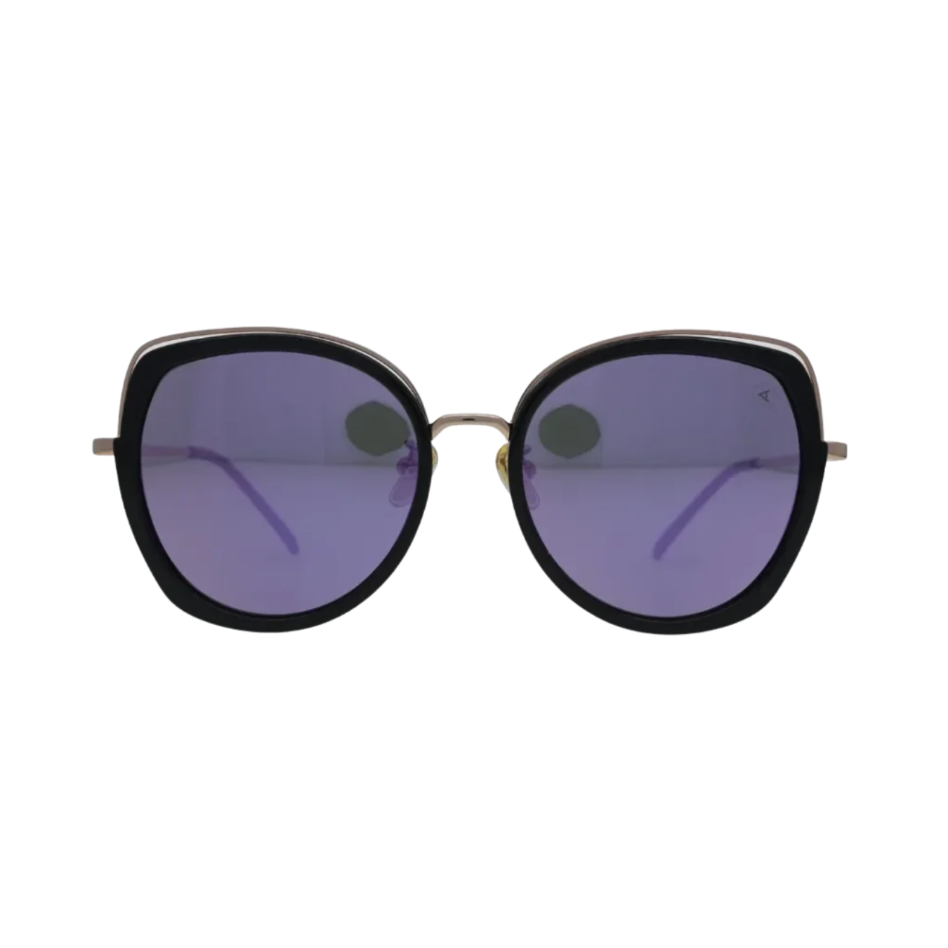 Kids Rimless Gold Rectangular Sunglasses with C-Decor Hardware