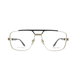 Marc Jacobs MARC 838 Gold Black Rectangular Men’s Eyeglasses