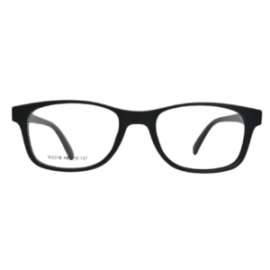 Matte Black Rectangular Eyeglasses Frame – Lightweight Everyday Comfort Fit