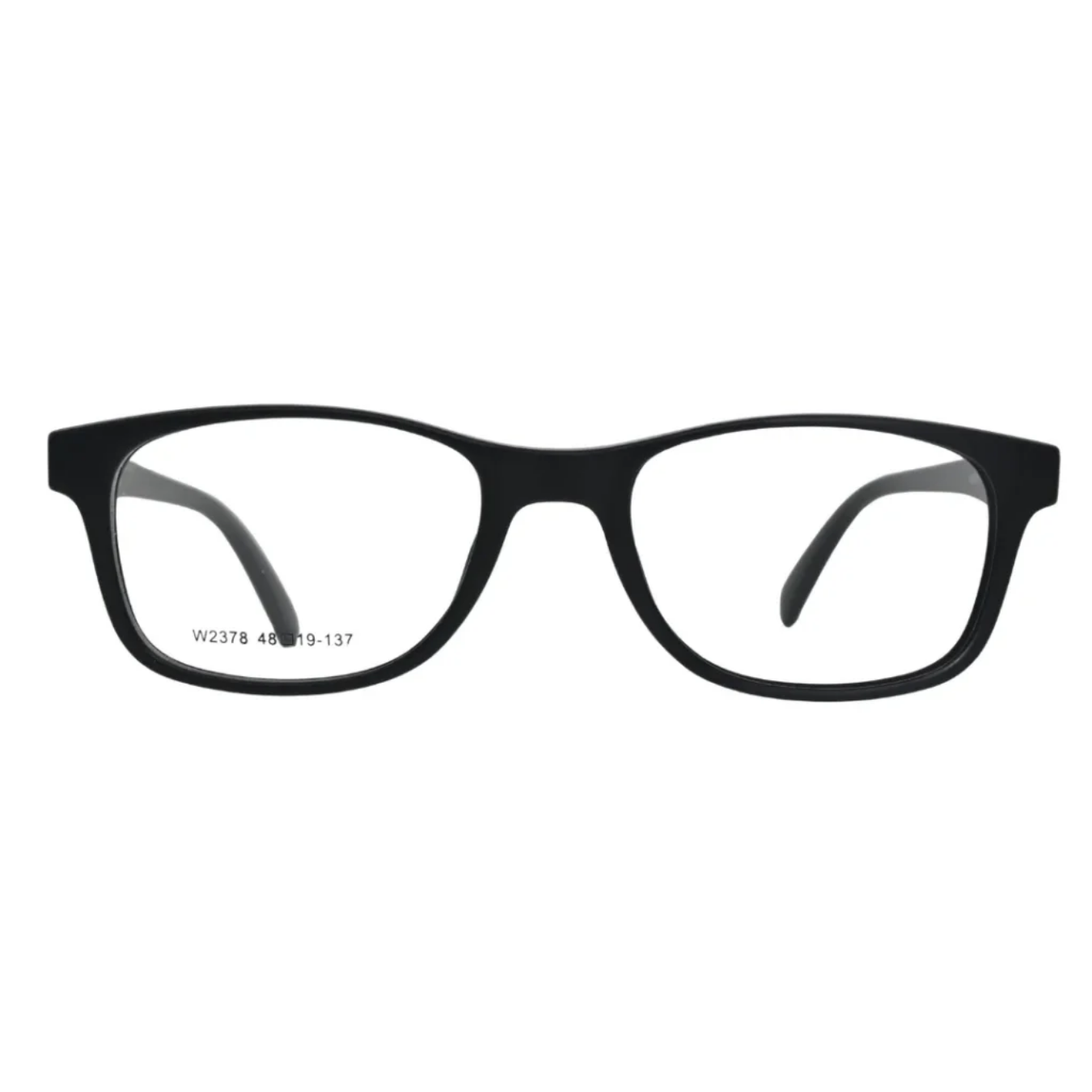 Matte Black Rectangular Eyeglasses Frame – Lightweight Everyday Comfort Fit