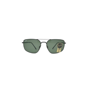 Ray-Ban RB3666 Black Green Aviator Sunglasses