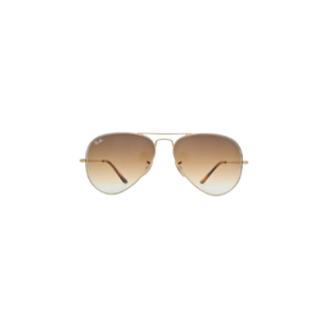 Ray-Ban RB3689 Gold Aviator Sunglasses Brown Gradient Lense