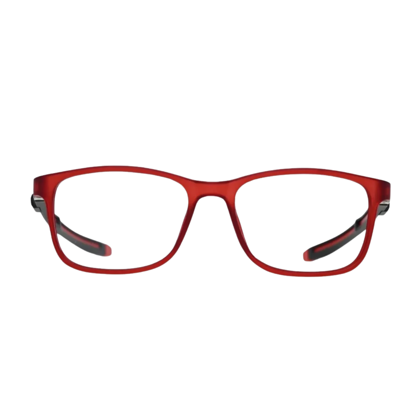 Black Rectangular Kids Eyeglasses with Performance Strap System – Precision Fit Frame