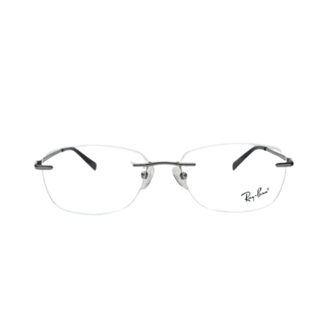 Rimless Metal Glasses Gunmetal 8842