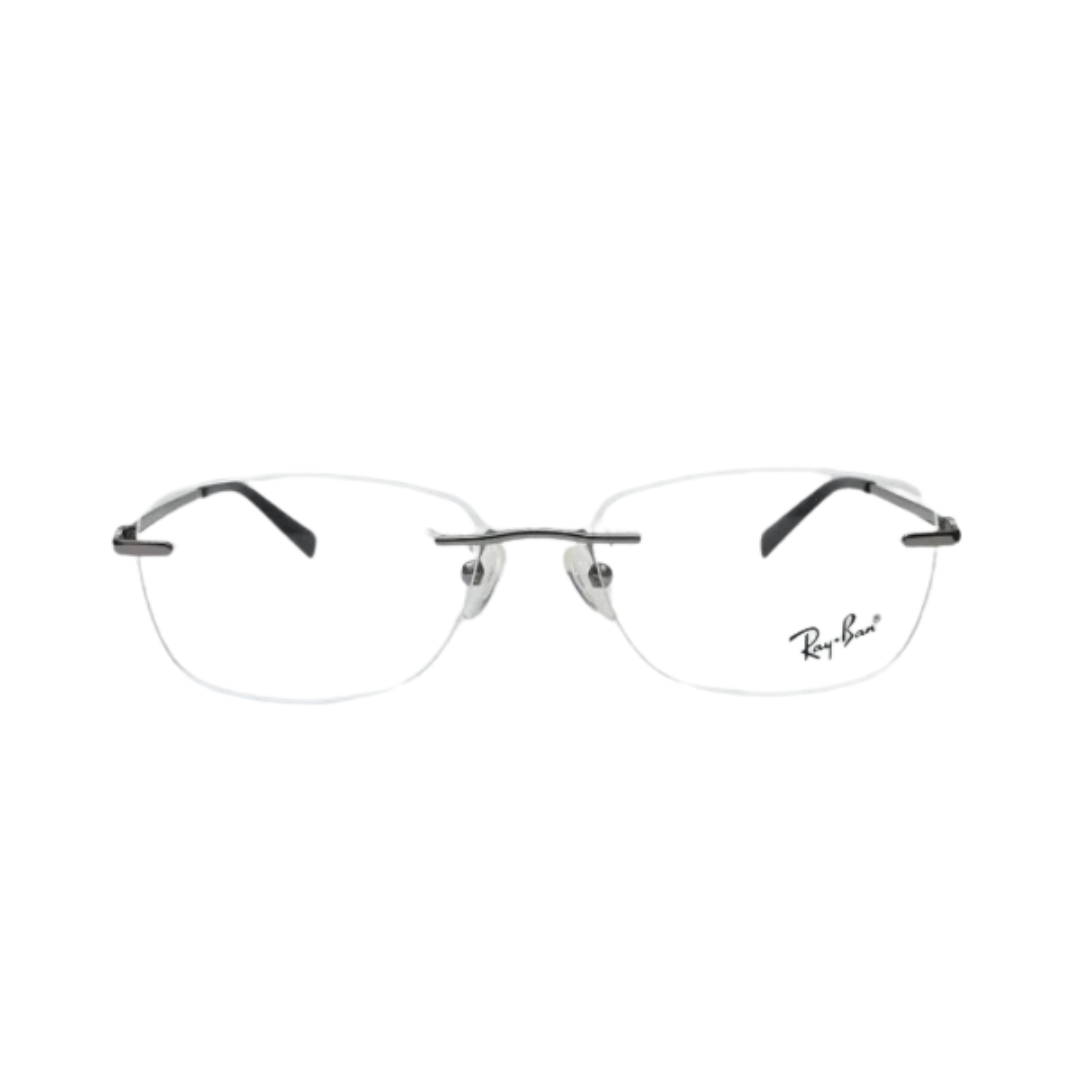 Rimless Metal Glasses Gunmetal 8842