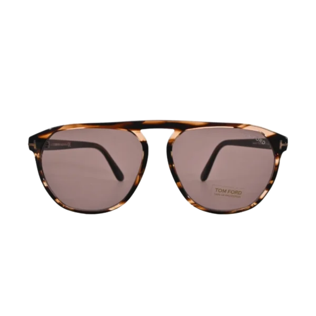 Tom Ford Jasper-02 TF835 56E Havana Aviator Sunglasses