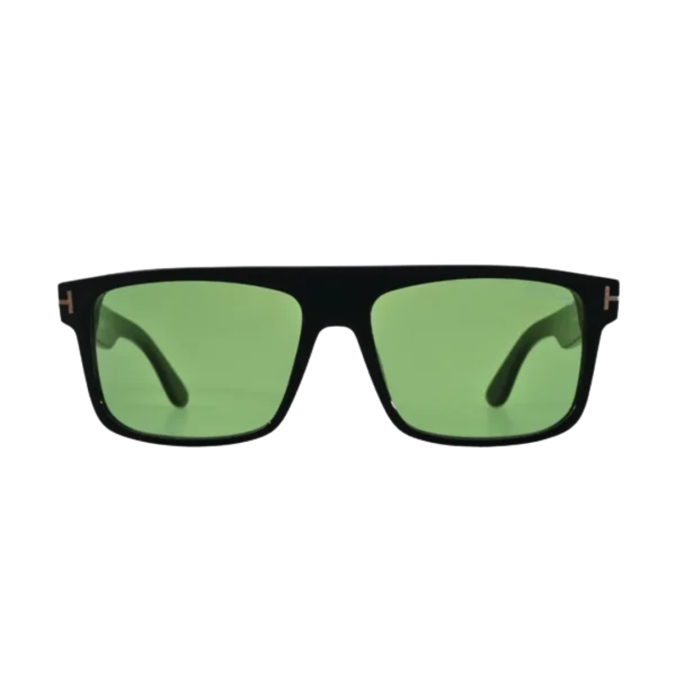 Tom Ford Philippe-02 TF999 01N Shiny Black Green Square Sunglasses