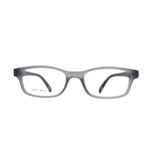 Translucent Grey Rectangular Eyeglasses Frame – Lightweight Modern Optical Glasses