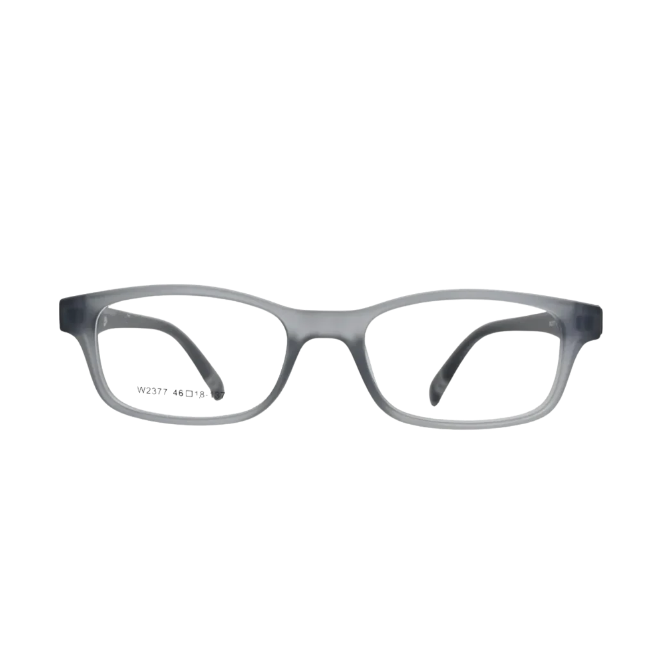 Translucent Grey Rectangular Eyeglasses Frame – Lightweight Modern Optical Glasses